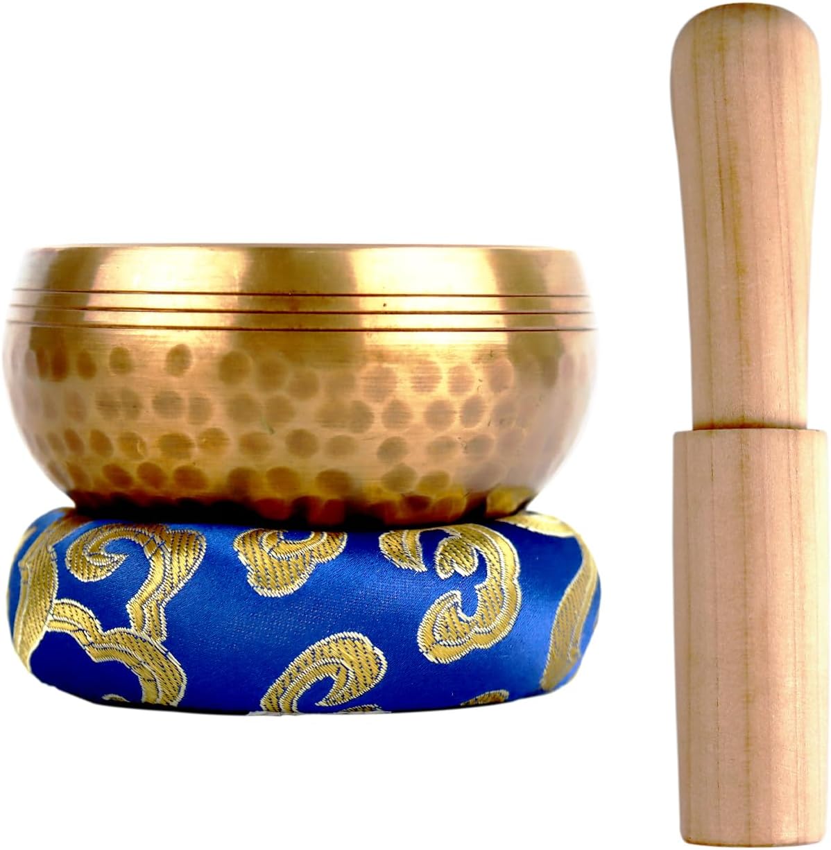 3.15" Authentic Tibetan Singing Bowl Set – Ideal for Meditation, Yoga, Chakra Balancing, and Sound Healing